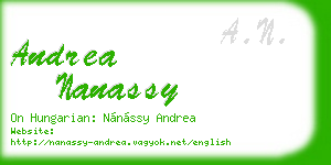 andrea nanassy business card